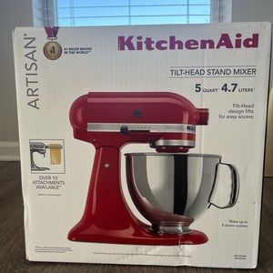 KitchenAid KSM150PSER Artisan Tilt-Head Stand Mixer - Empire Red